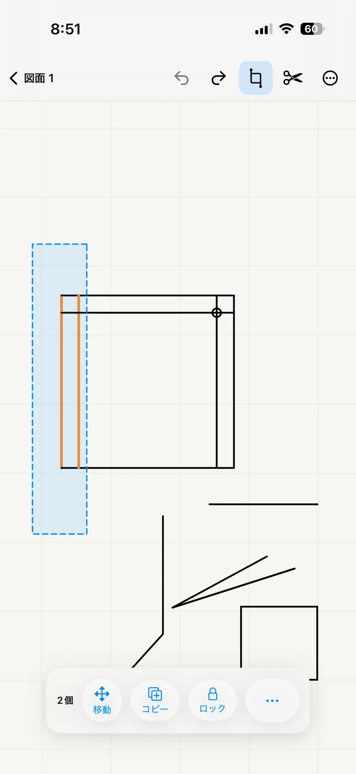F-CAD selection and editing